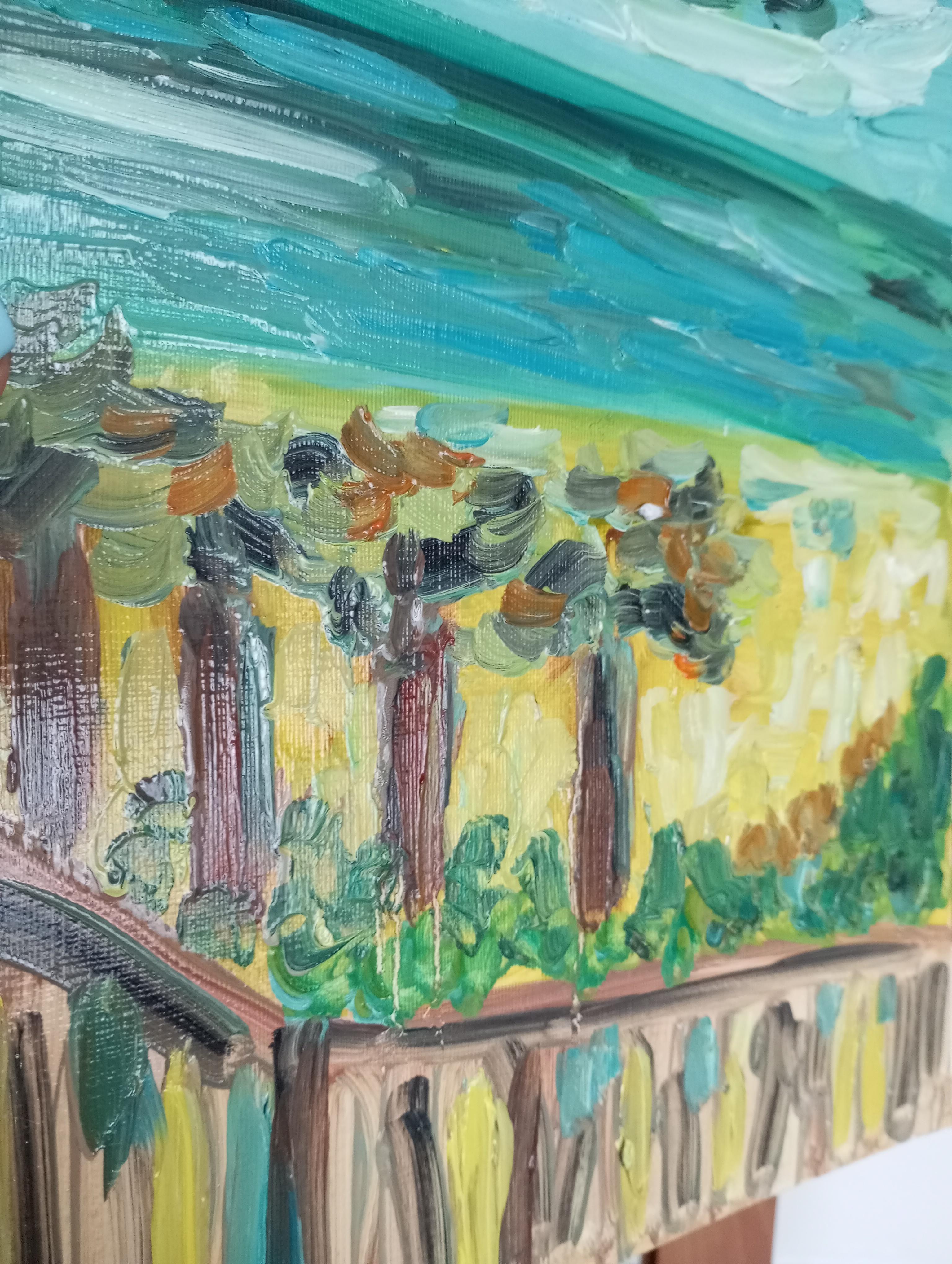 La mia spiaggia da sogno nel sud della Francia (paesaggio balneare contemporaneo) in vendita 3
