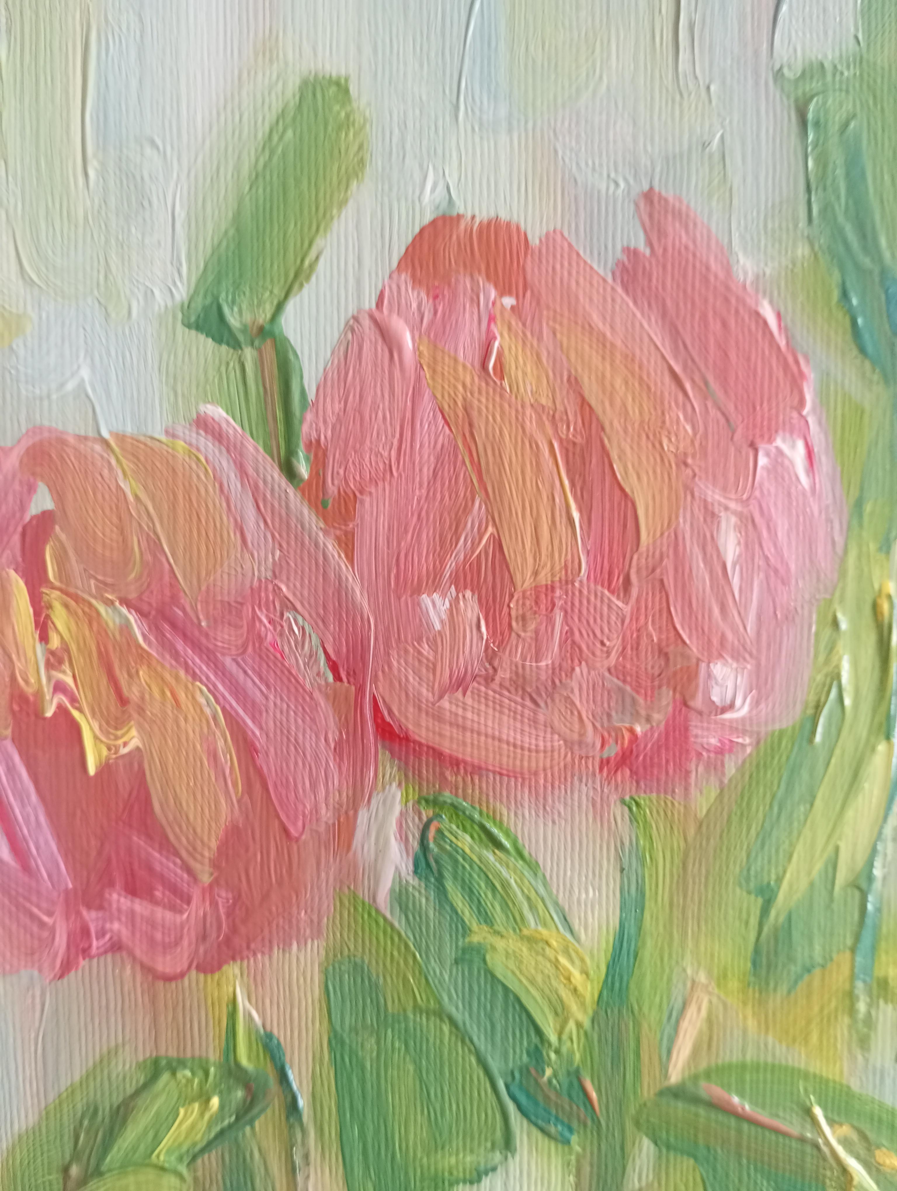 Lost in the beauty of pink dahlias For Sale 14