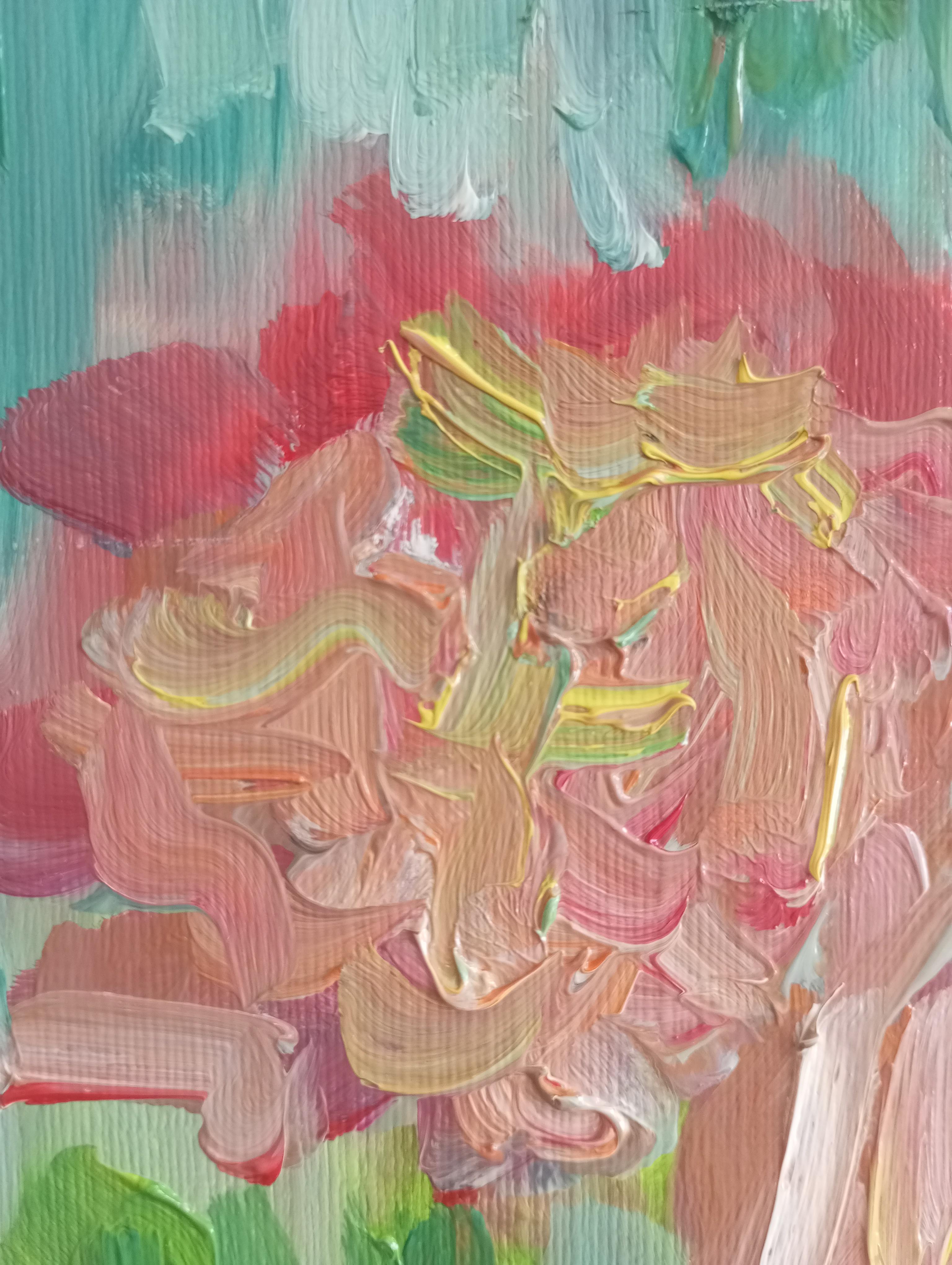 Lost in the beauty of pink dahlias For Sale 12