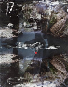 Canyon of the Shadows - Photography and Watercolor on Panel