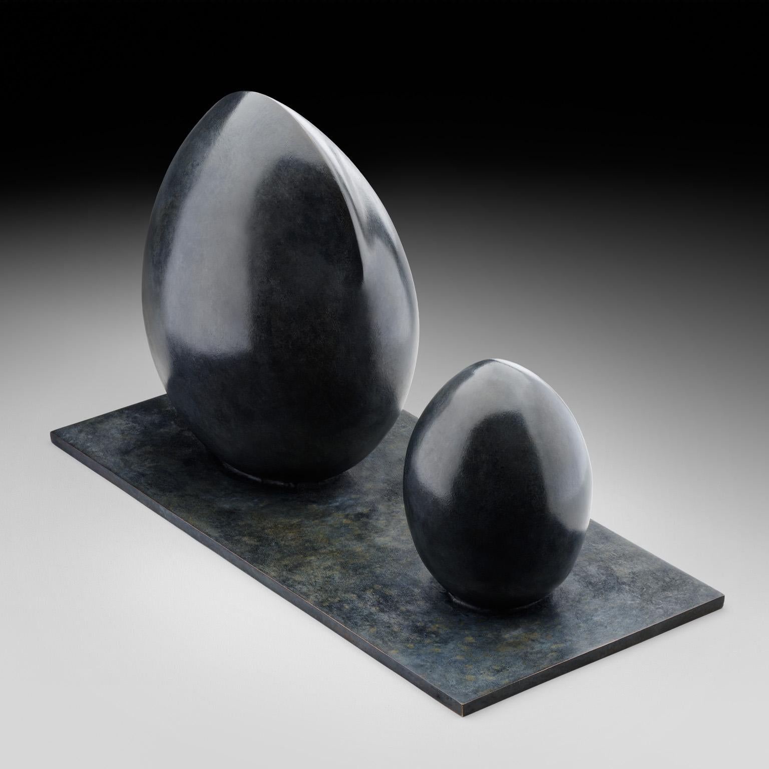 Genèse - Small Abstract Bronze Sculpture