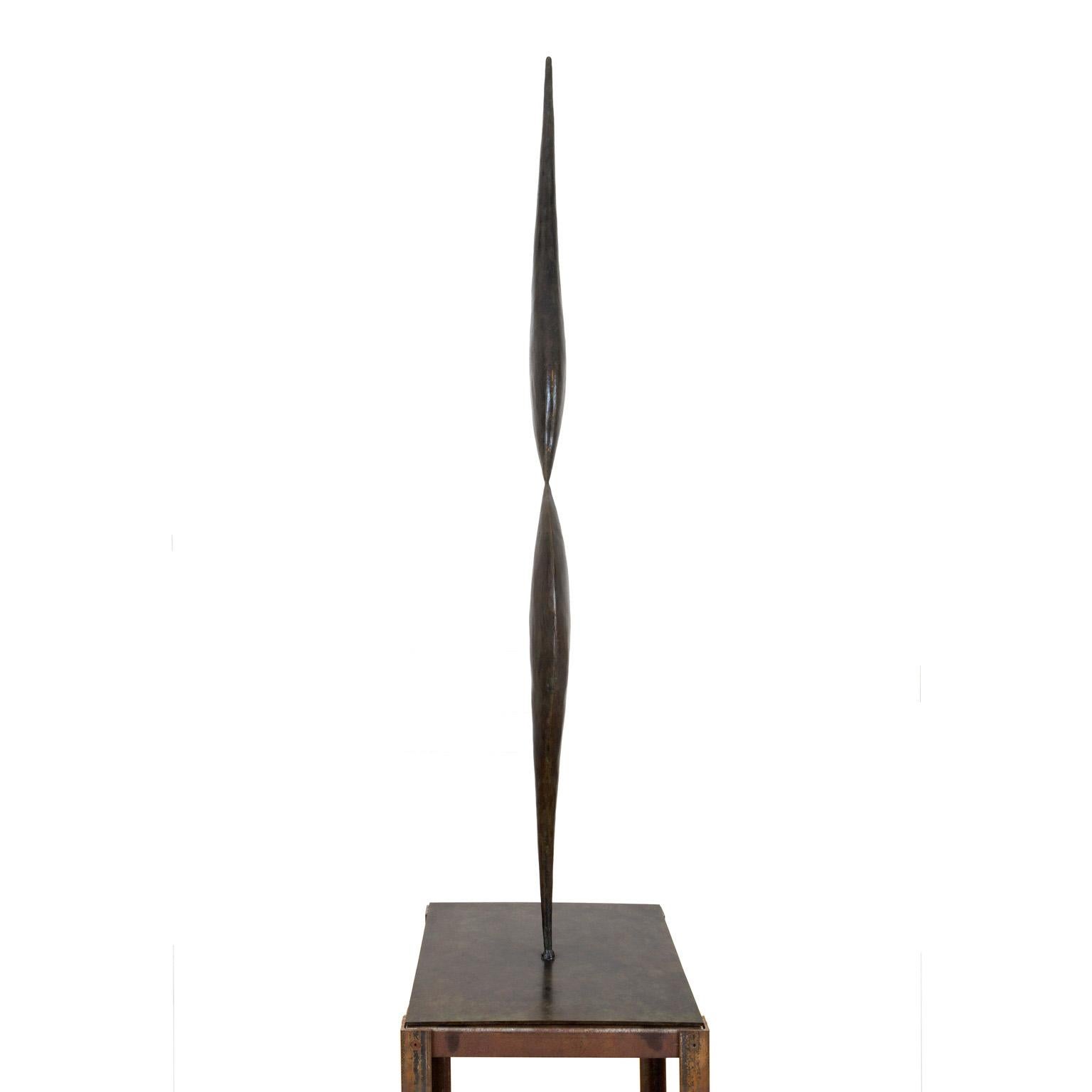 Isabelle Thiltgès Figurative Sculpture - Inversion - Bronze Abstract Sculpture