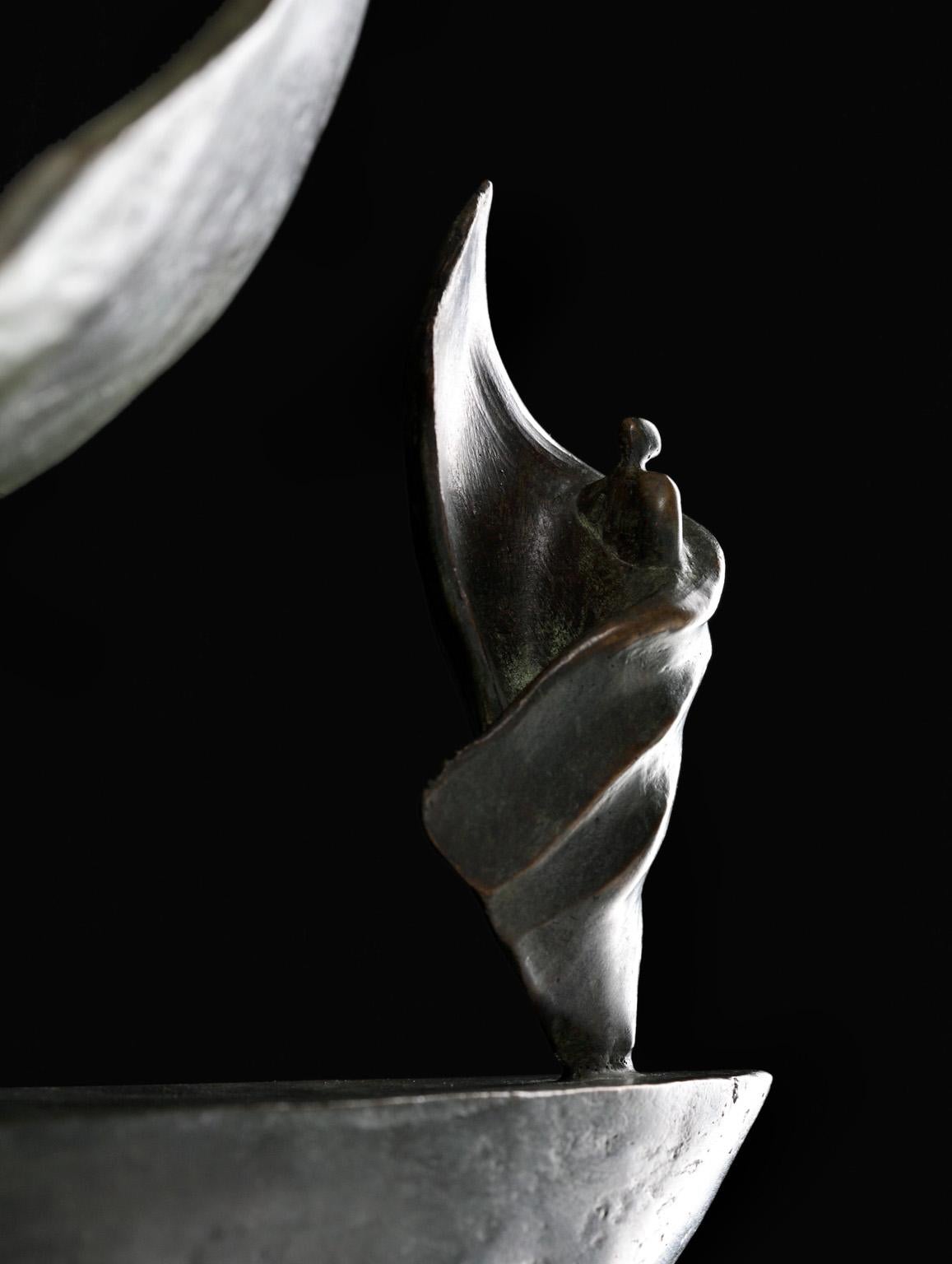 La Tempête - Scultura figurativa in bronzo contemporanea, scultura per interni - Sculpture Contemporaneo di Isabelle Thiltgès