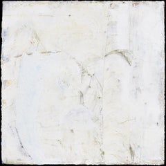Trace and Sway - Abstract Square Work with Small Graffiti on White Plaster