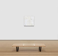 Trace and Sway - Abstract Square Work with Small Graffiti on White Plaster