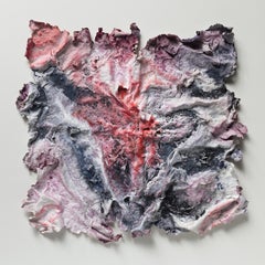 Ardere Nix (Burning Snow) - Small abstract red and black work on paper