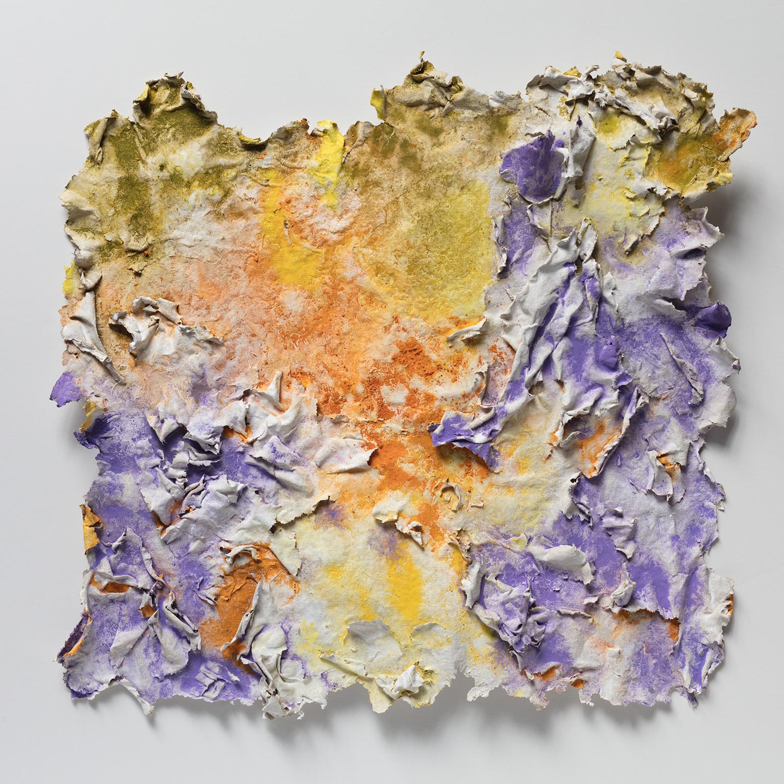 Solstitium (Summer Solstice) - Small Abstract Orange and Purple Work on Paper