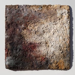 Terra Bruciata (Scorched Earth) - Small Abstract Painting with Earth Colors