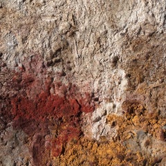 Terra Bruciata - Piccolo dipinto astratto con pigmenti grezzi