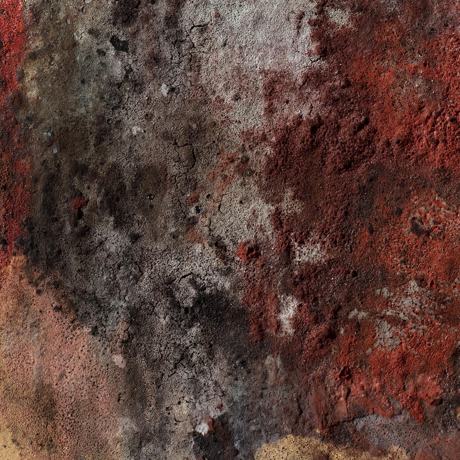 Terra Bruciata (Scorched Earth) - Small Abstract Purple and Red Painting 3