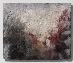Terra Bruciata (Scorched Earth) - Small abstract red and black painting
