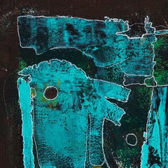 A Link To the World - Expressionist Figurative Painting of Nude Female Figure