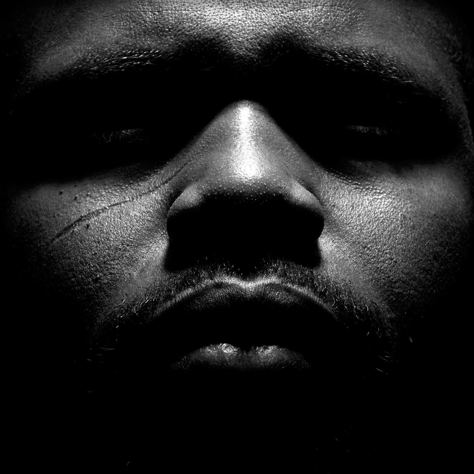 Untitled # 1 2 - 2008 - Expressionist Black and White Portrait of Young Man