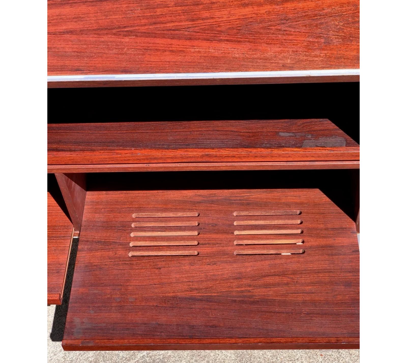 Vintage anni '80 Bang & Olufsen Cabinet per sistema stereo in palissandro MC40 3