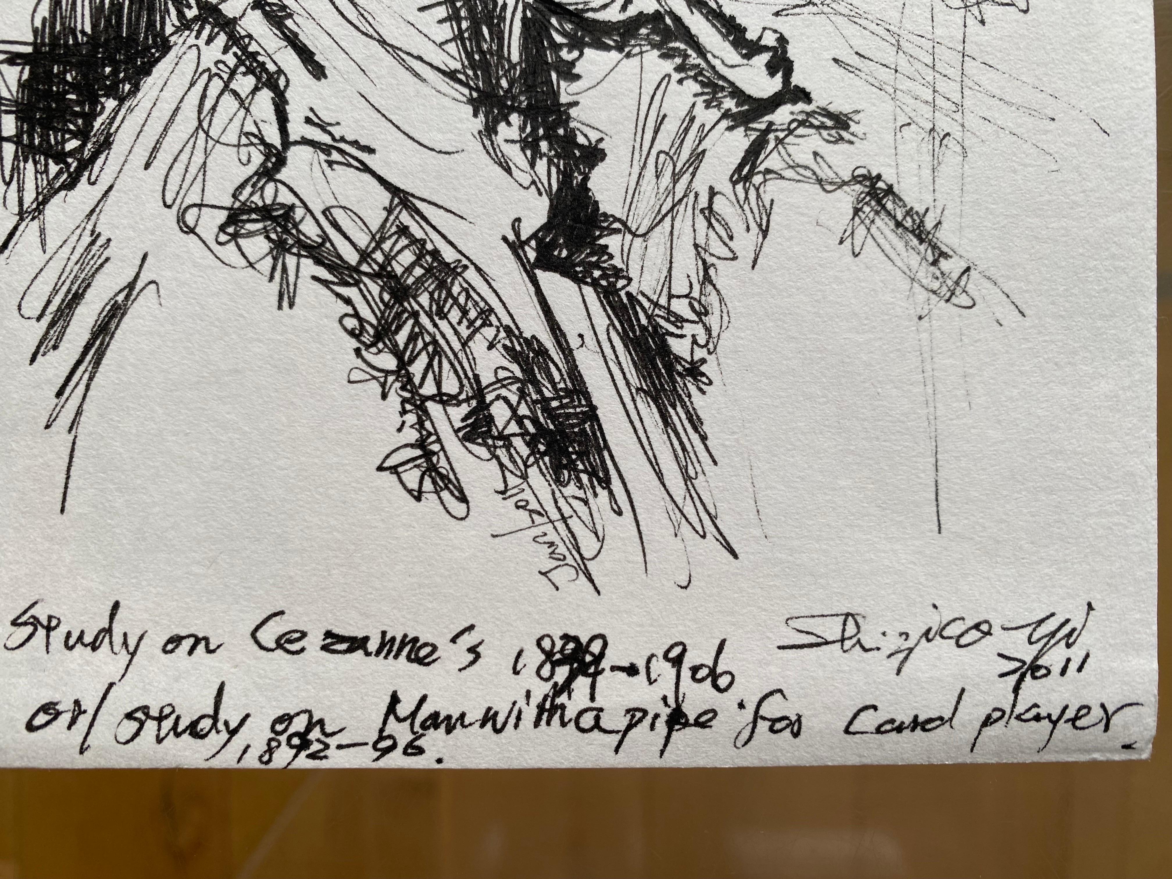 Original-Meeting Cezanne-Studies of Movement and Form-UK Artist-Set aus 2 Zeichnungen im Angebot 7