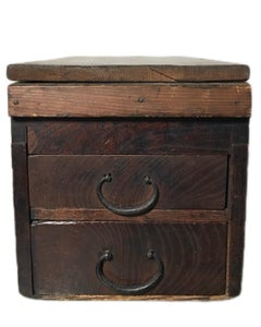 Japanese Tabako/Tool Box with Kiseru -wabi Sabi-Taisho Era-GSY Gallery Select