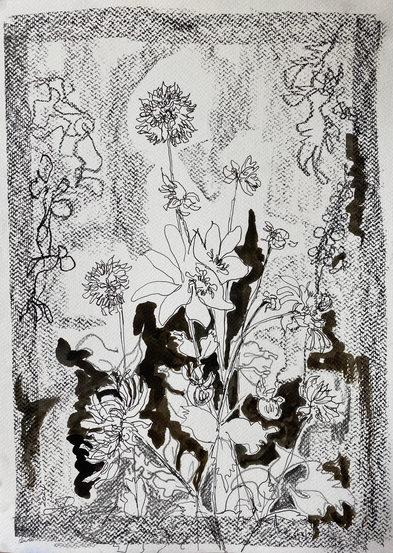 Die Summer Bloom Series ist ein fortlaufendes Projekt, zu dem Shizico Yi jeden Sommer zurückkehrt und in ihrem Garten en plein air malt. Sie begann 2015 mit der Gartenarbeit, um einen heilenden Raum für ihren älteren, kranken Hund zu schaffen. Nach