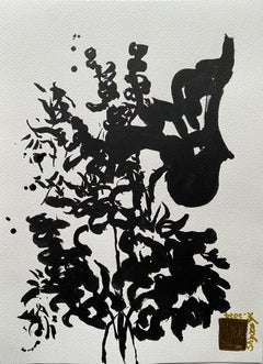 Original-Sumi Ink on Fabriano paper-Drawing Time Series-British Awarded Artist