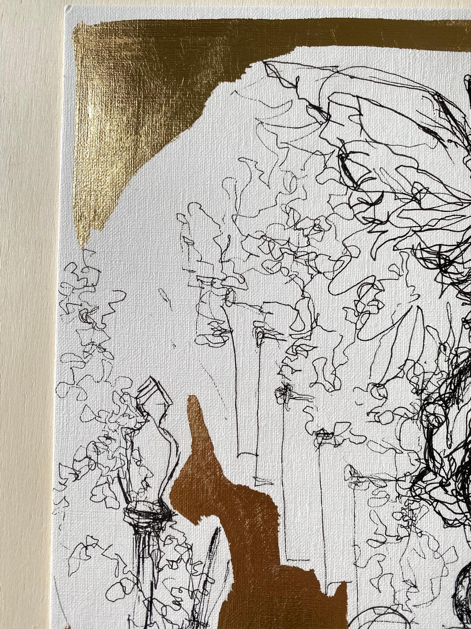 From London with Love is a drawing series by Shizico Yi, composed of en plein air studies that capture quiet, private moments between the artist and the city—drawn in beloved corners of London. 
1-This set features two historic sculptures in key