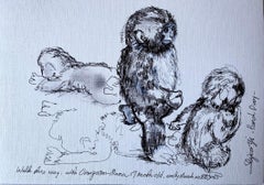 Original Drawing-Punch Diary-7 Months, Walk on-British Artist-documentary series