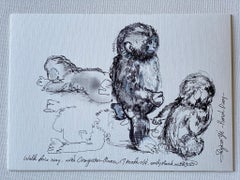 Original Drawing-Punch Diary-7 Months, Walk on-British Artist-documentary series