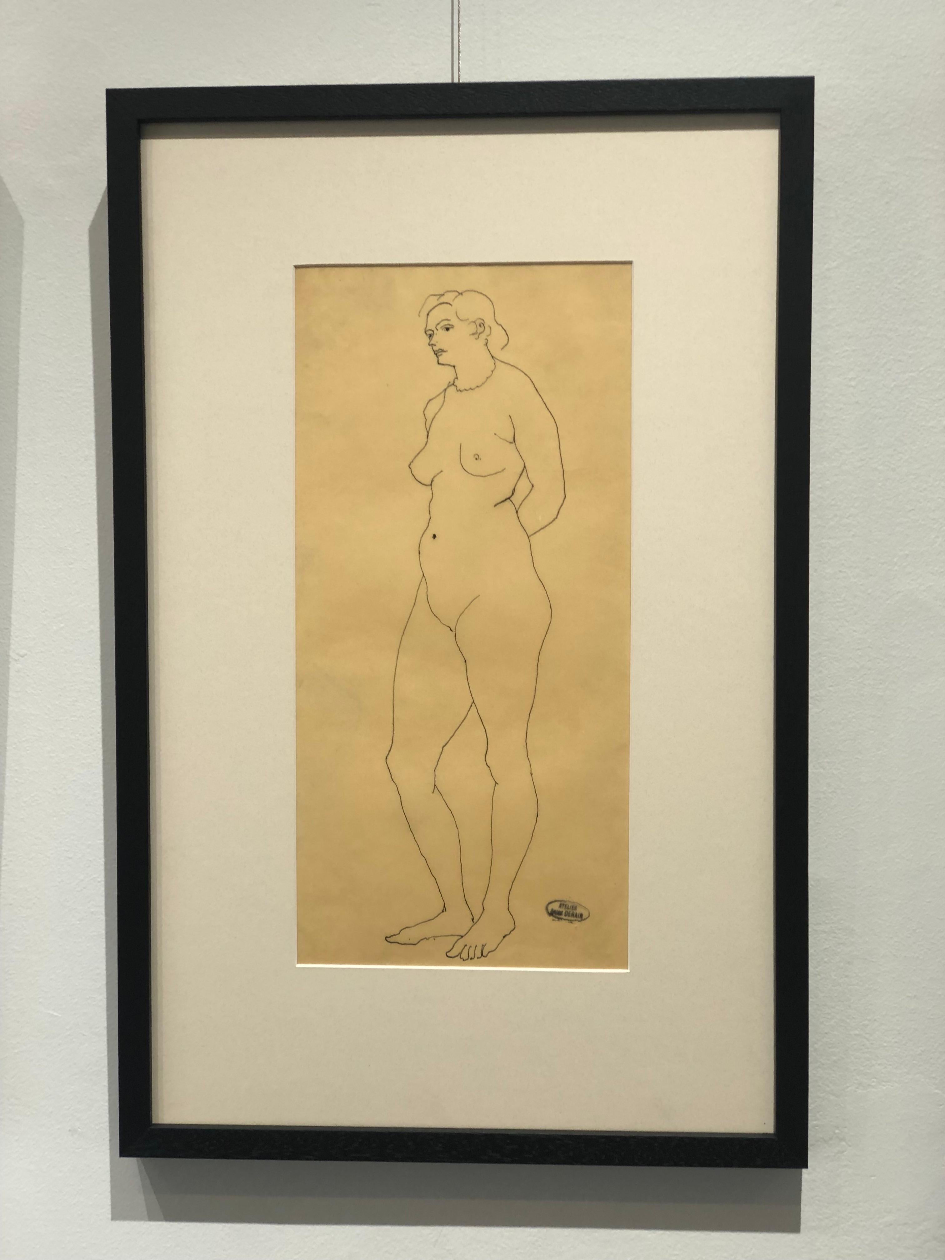 Madame Knaublich avec collier, Nu – Art von André Derain