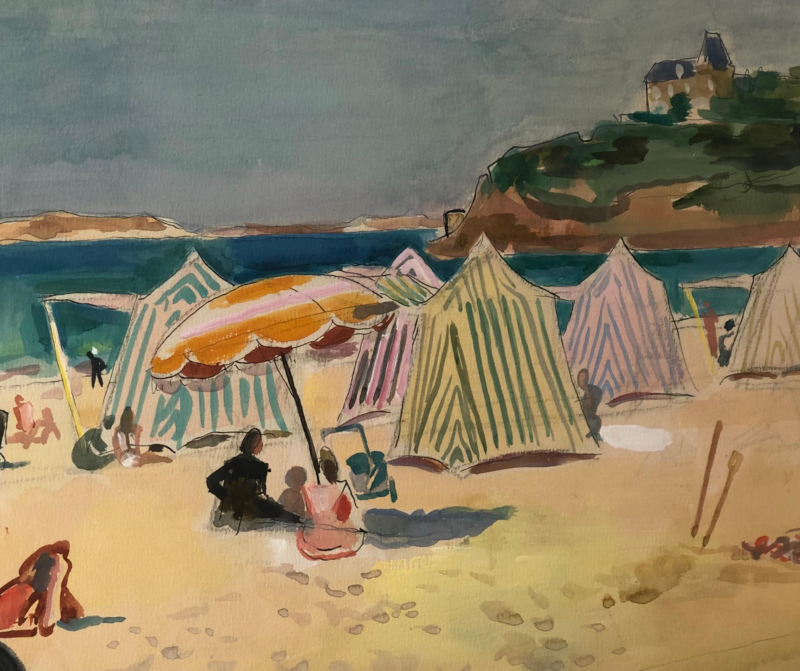 André Planson

​

La Plage, 1946

​

gouache, signed and dated lower right, 46 x 60cm

​

 

Provenance: Private Collection, Paris

​

Marie Dominique Planson, the daughter of the artist, has confirmed the authenticity of the piece.