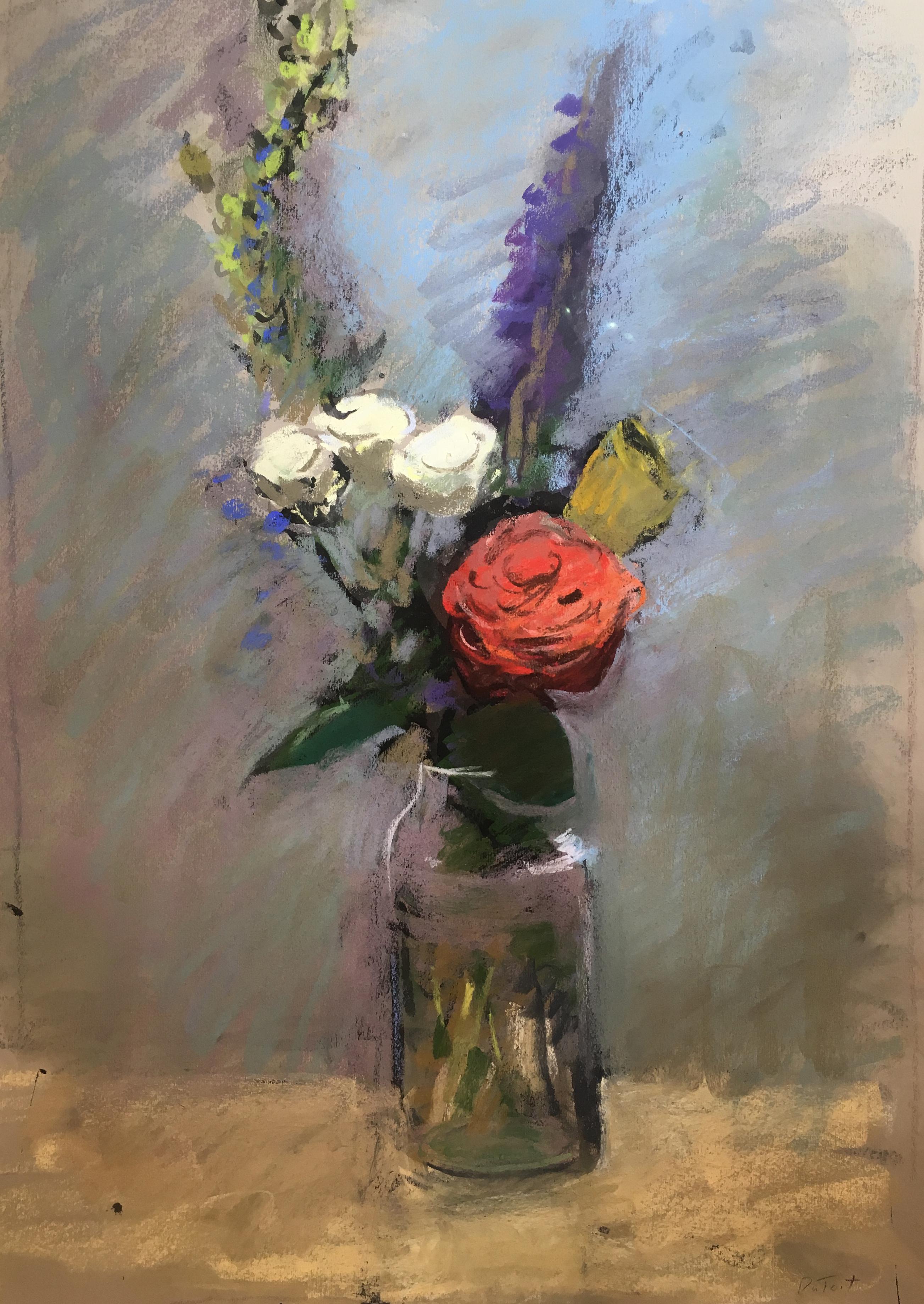 Floral Study - Impressionist Art by Rob Dutoit