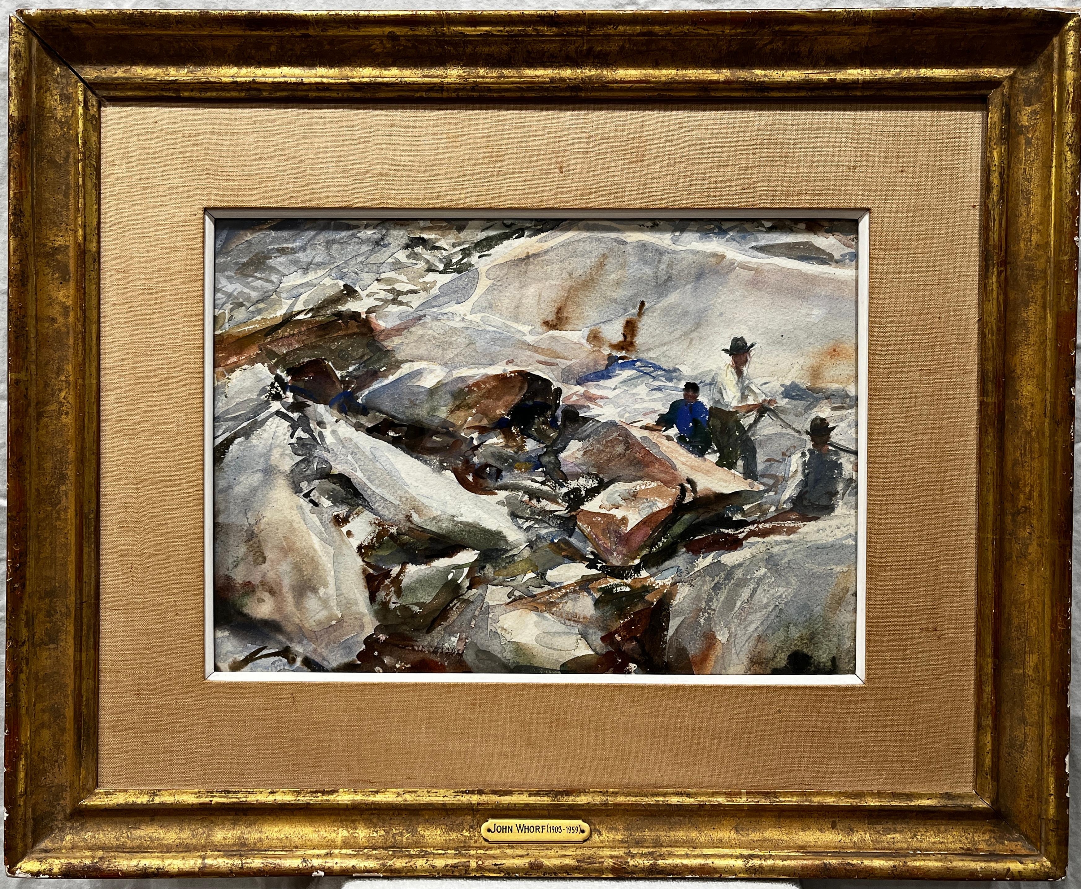 The Rapids (Maine) - American Impressionist Art by John Whorf