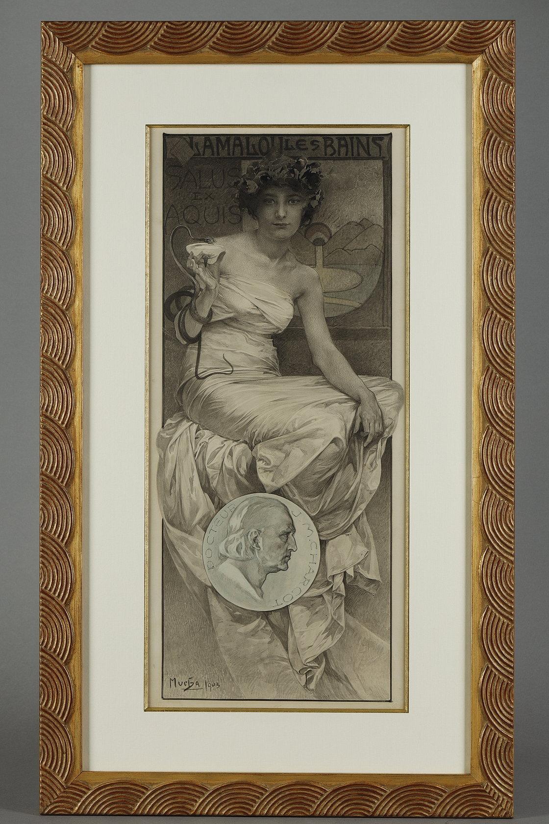 Alphonse Mucha Figurative Art – Lamalou-les-Bains