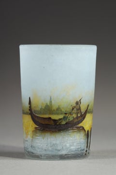 Antique Miniature with Venetian landscape
