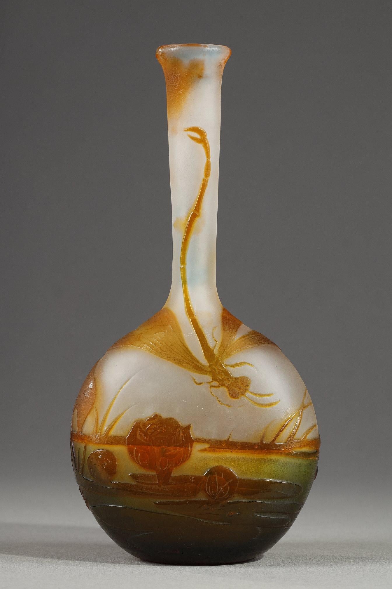 Vase with a Damselfly