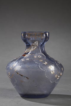 Cristallerie-Vase "Mondschein" mit Adonislibelle