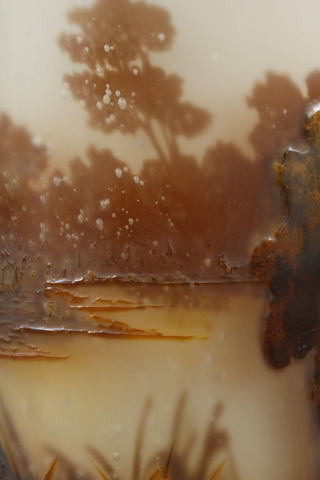Vaso con paesaggio lacustre in vendita 8