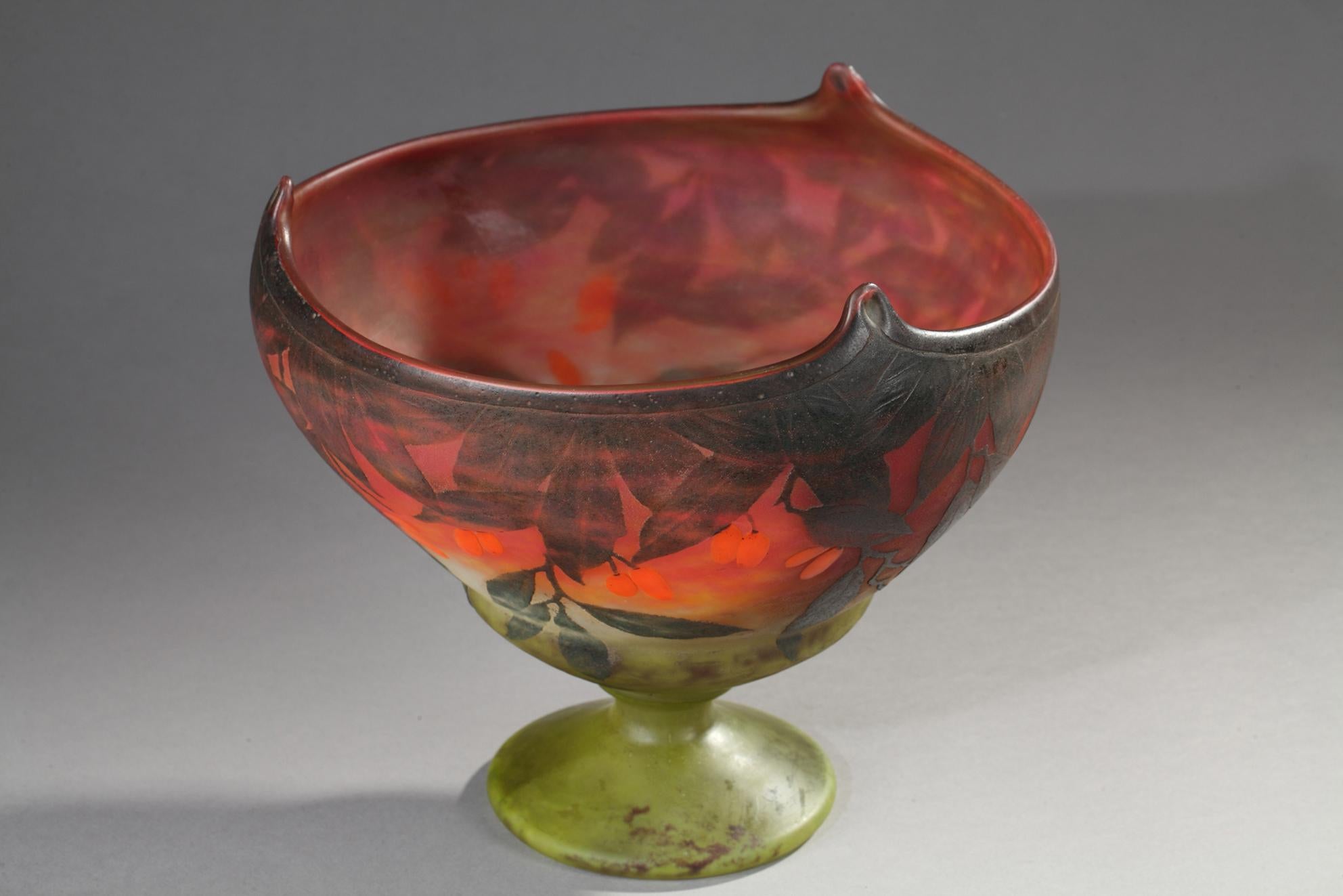 Hartriegel Beeren Schale (Französische Schule), Art, von Daum