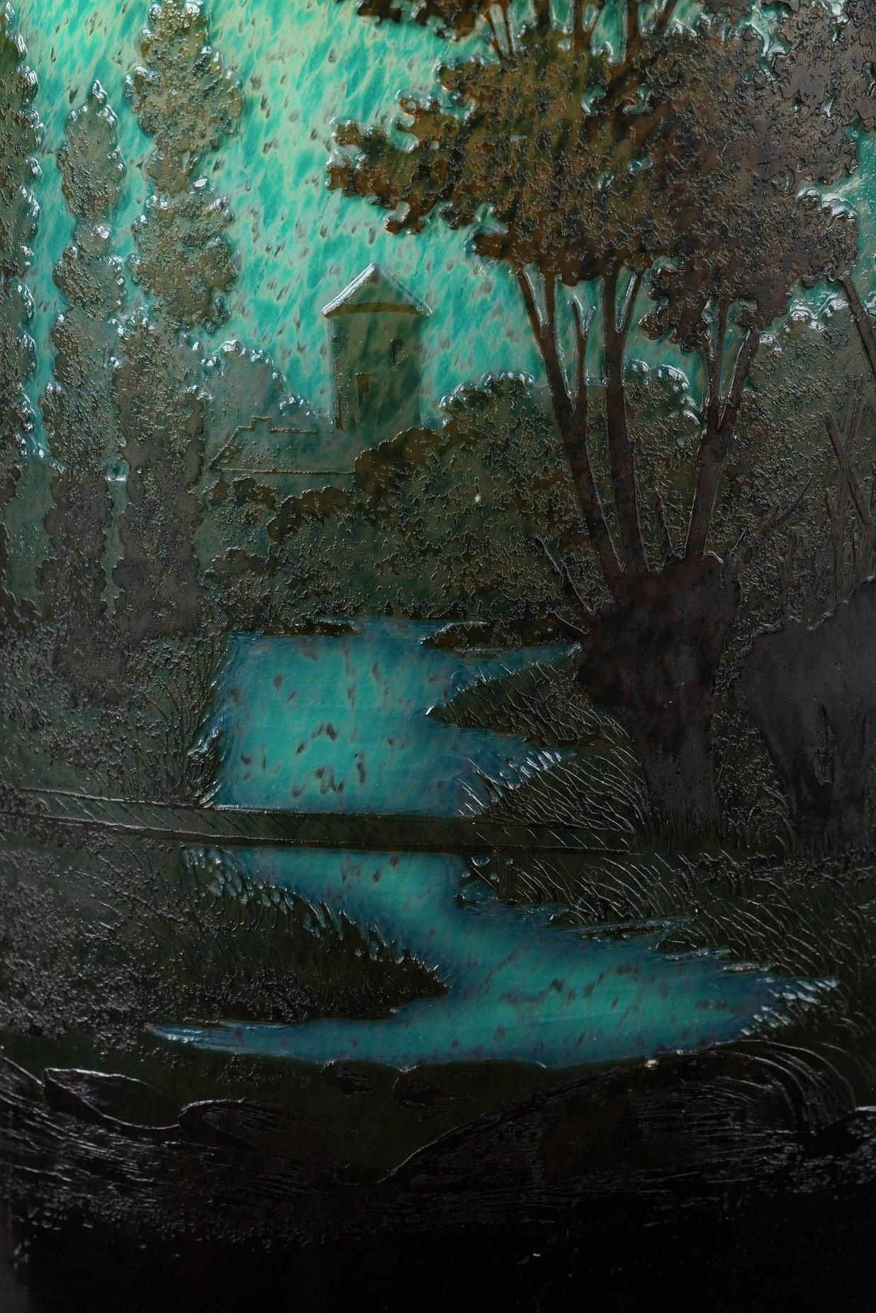 Jarrón con paisaje en venta 3