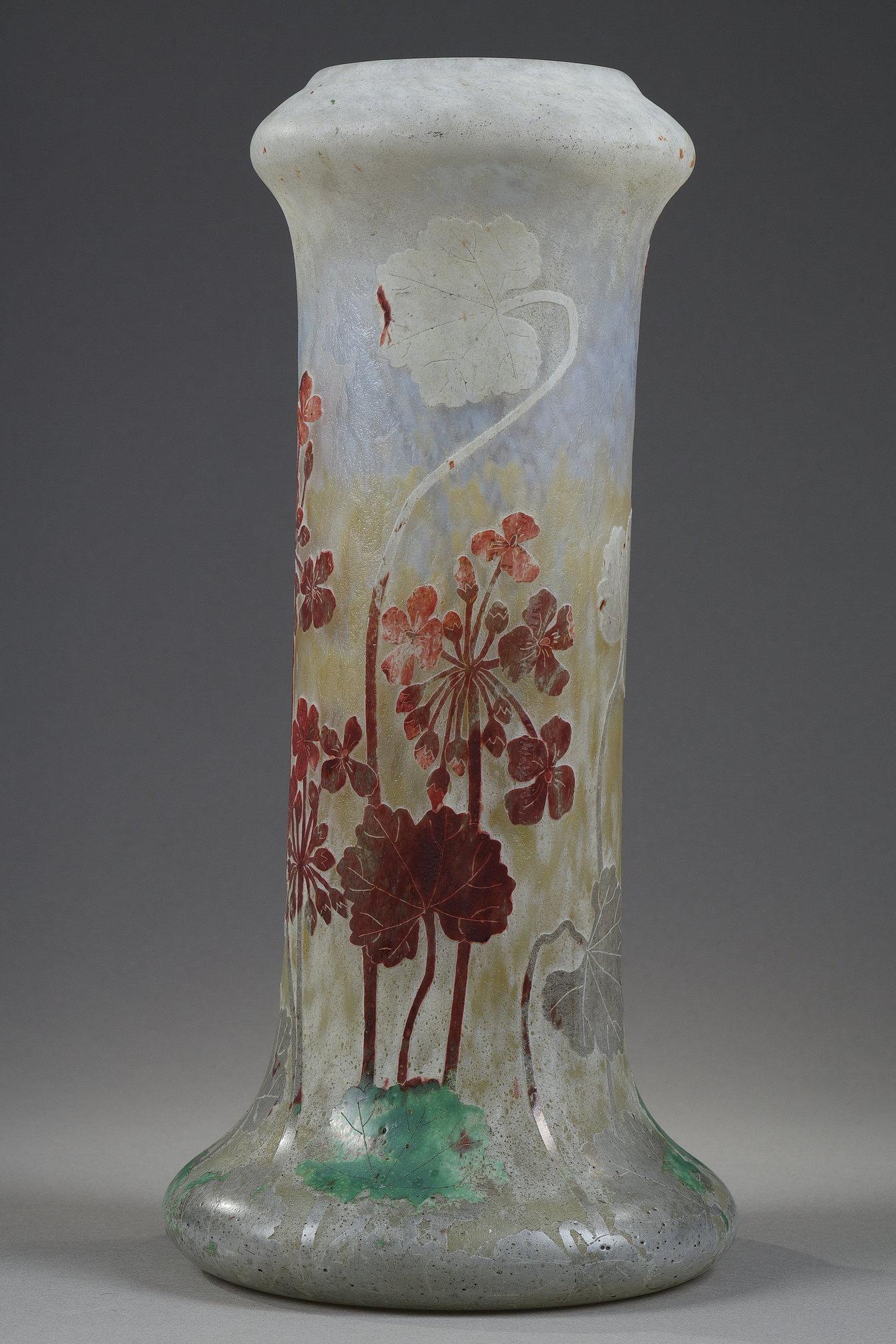 Vase with Pelargoniums For Sale 2