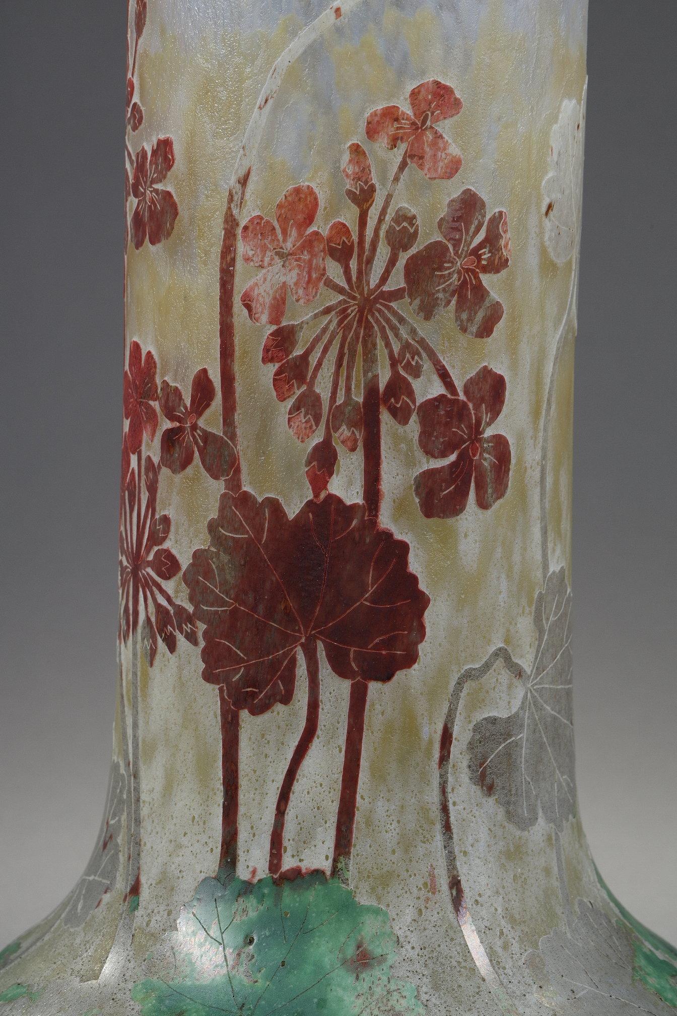 Vase with Pelargoniums For Sale 3