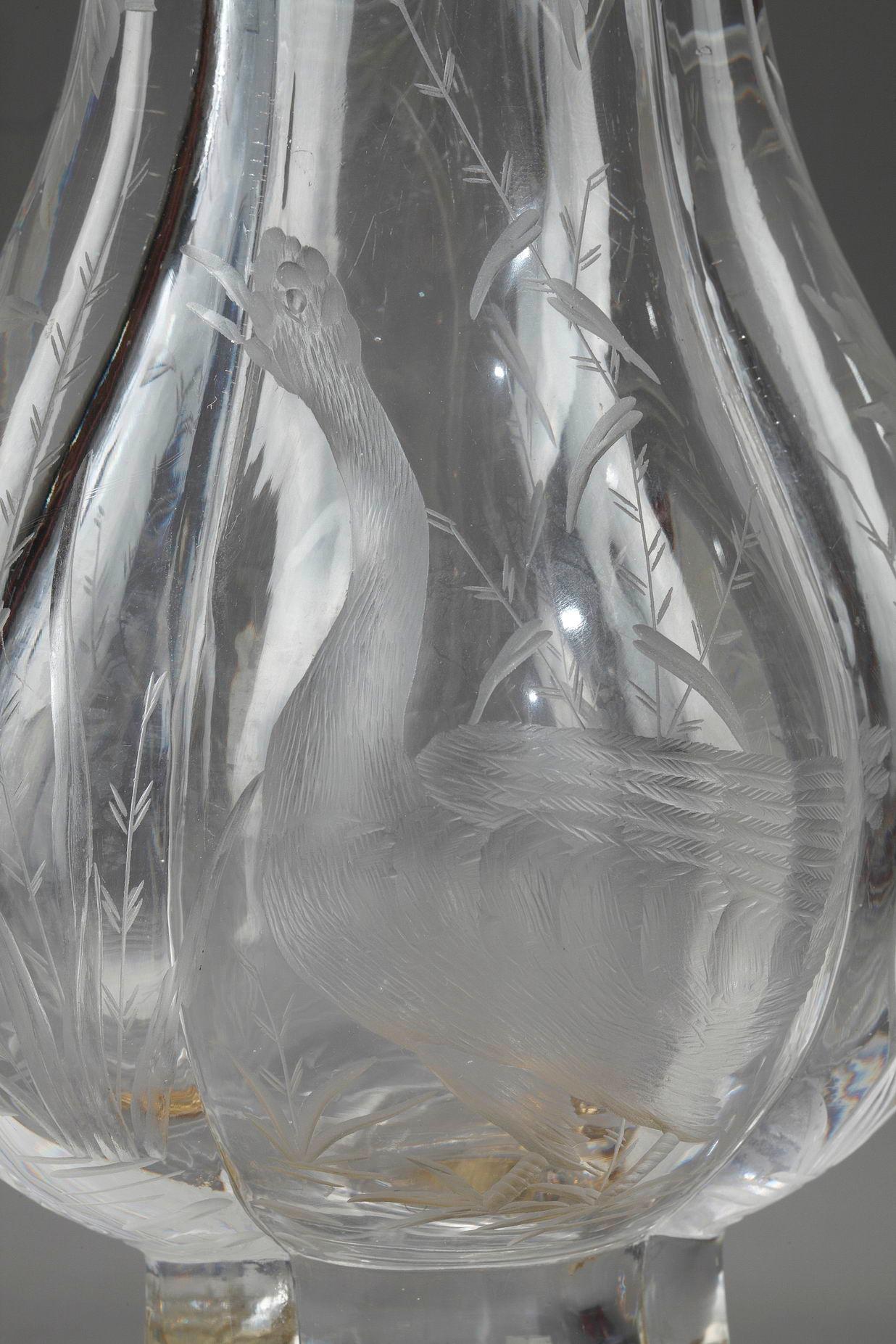 Swan Vase - Art Nouveau Art by ESCALIER DE CRISTAL