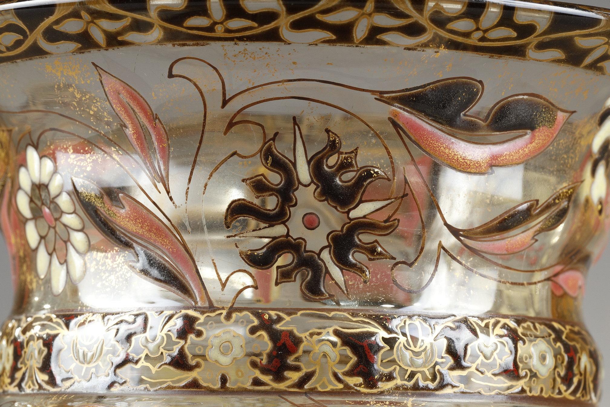 Flowery Cristallerie Vase For Sale 9