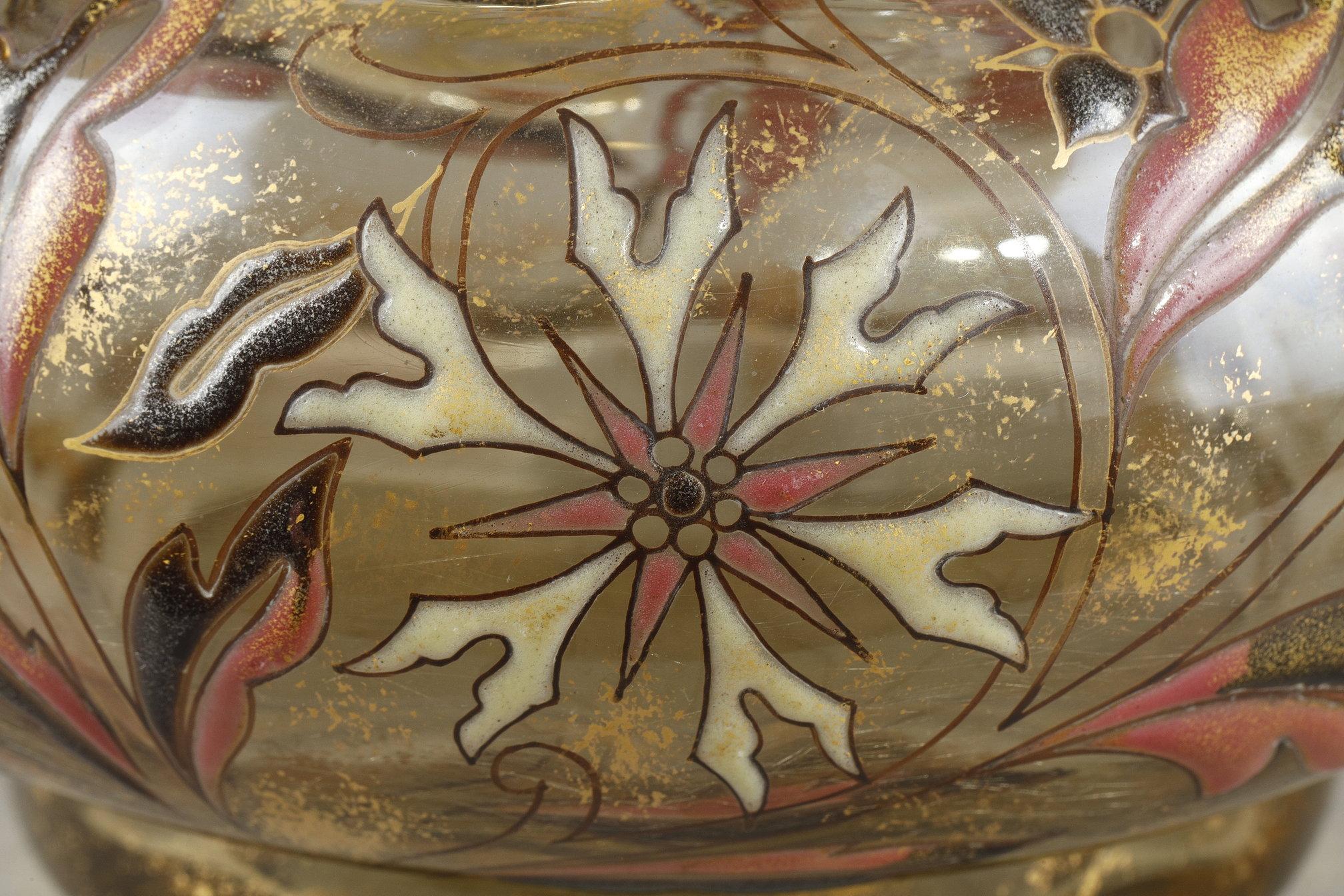 Flowery Cristallerie Vase For Sale 11