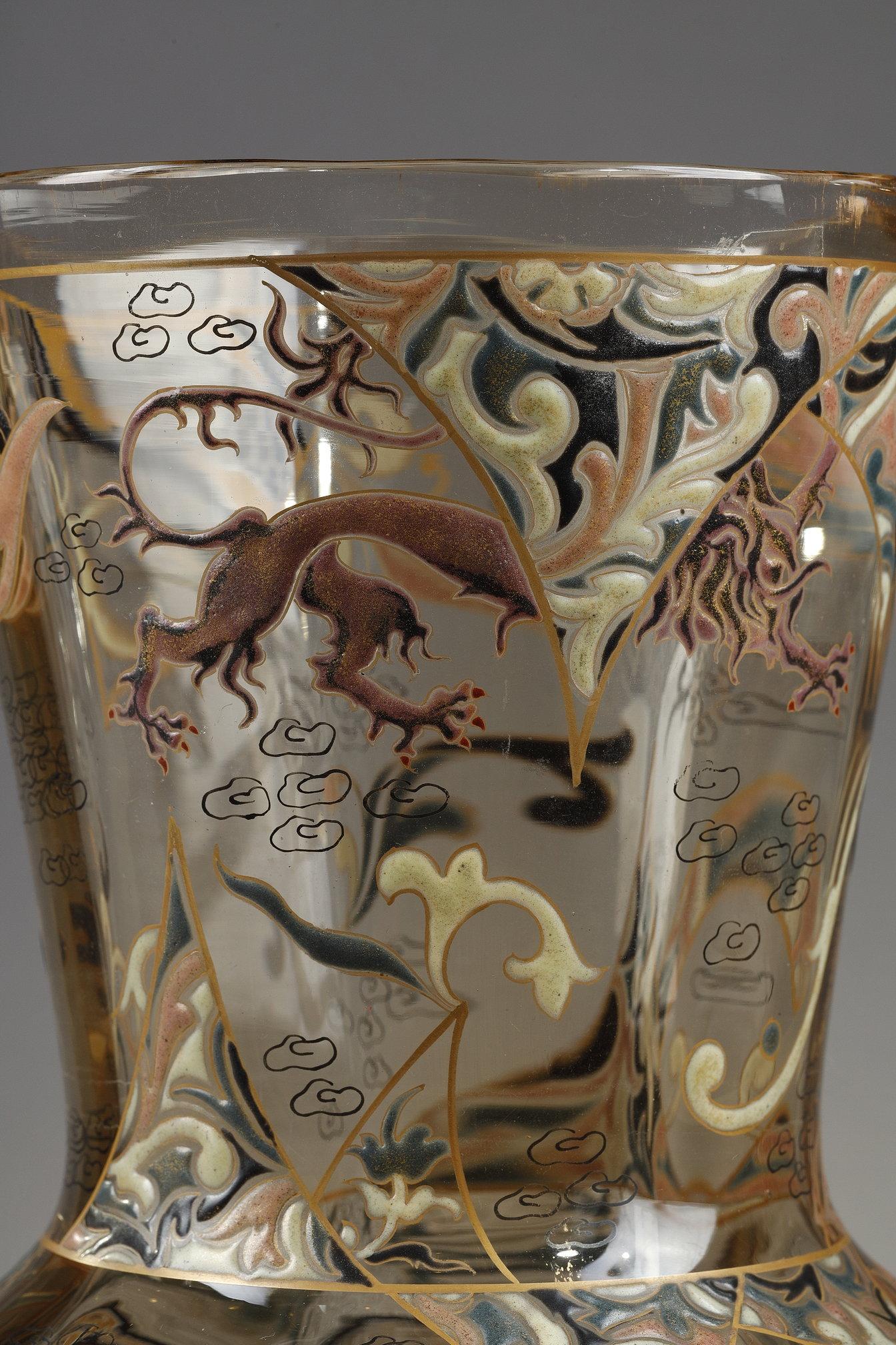 Vase en verre « Je ne cherche qu'une » en vente 3