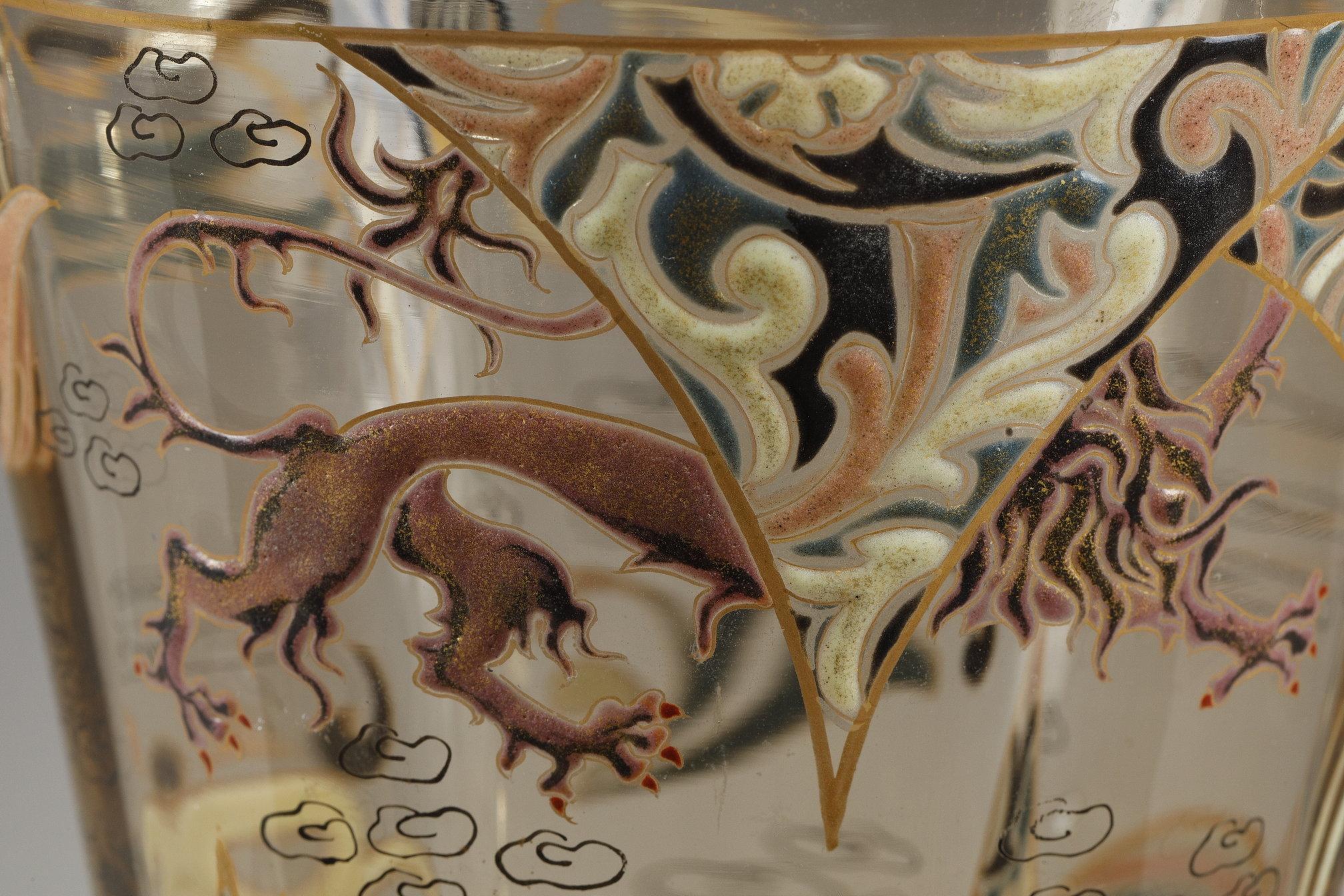 Vase en verre « Je ne cherche qu'une » en vente 4