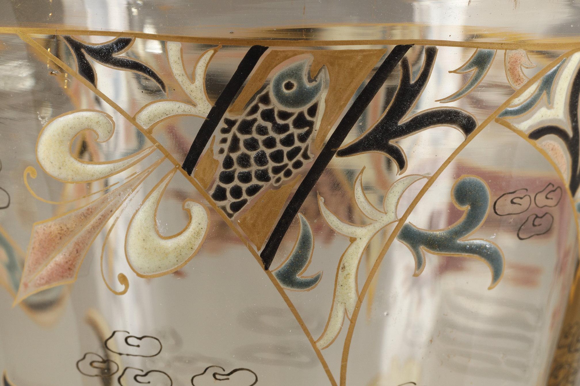 Vase en verre « Je ne cherche qu'une » en vente 6