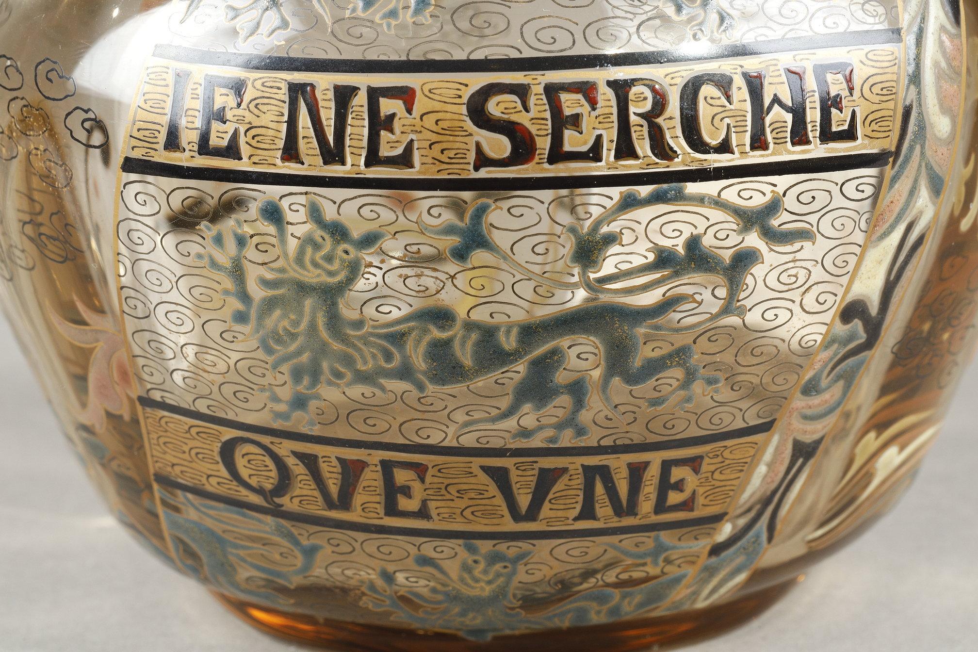Vase en verre « Je ne cherche qu'une » en vente 10