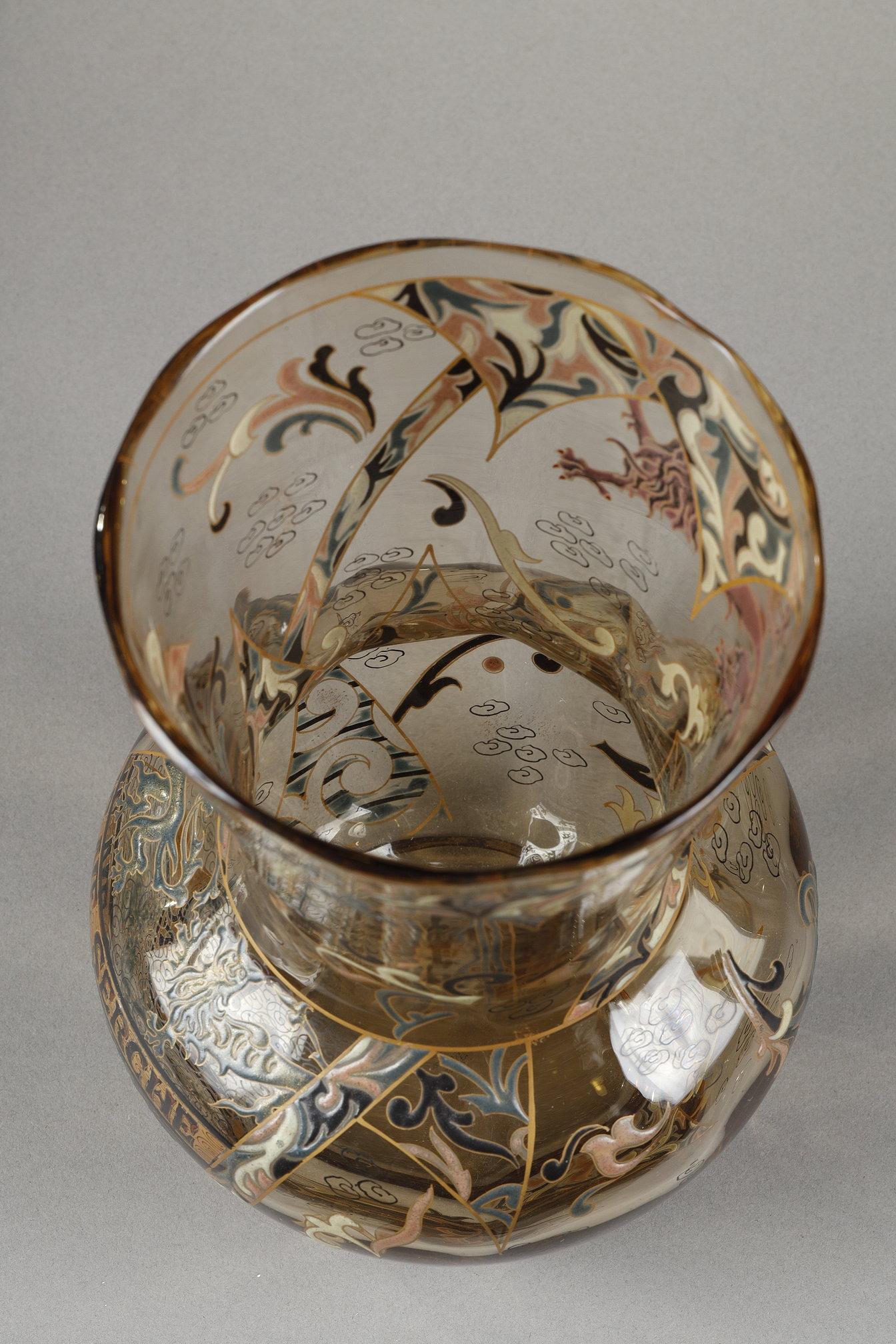 Vase en verre « Je ne cherche qu'une » en vente 13