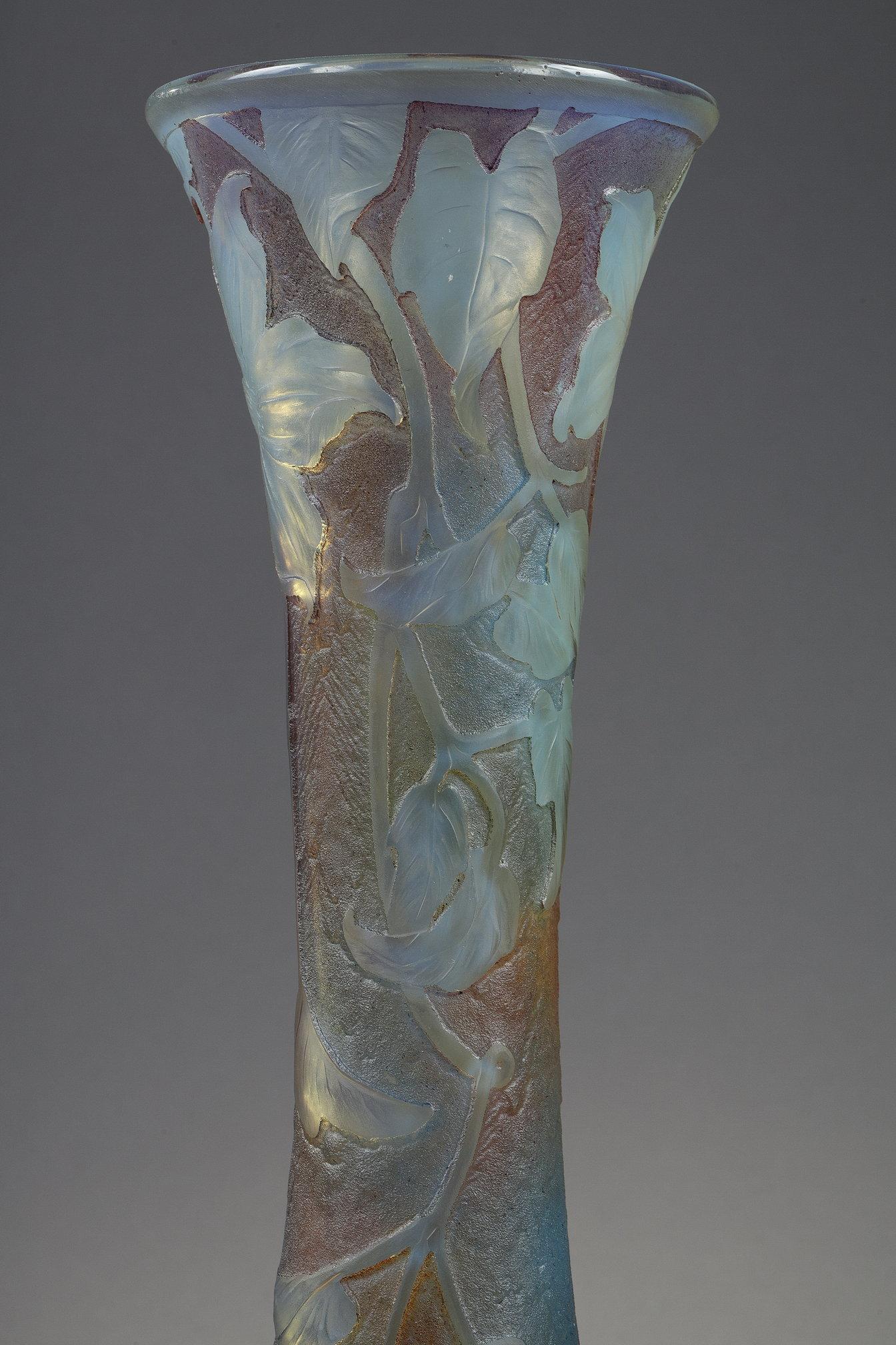Vase mit Clematis (Art nouveau), Art, von Daum