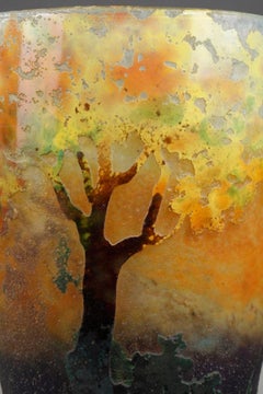 Vase with Birch trees in Autumn