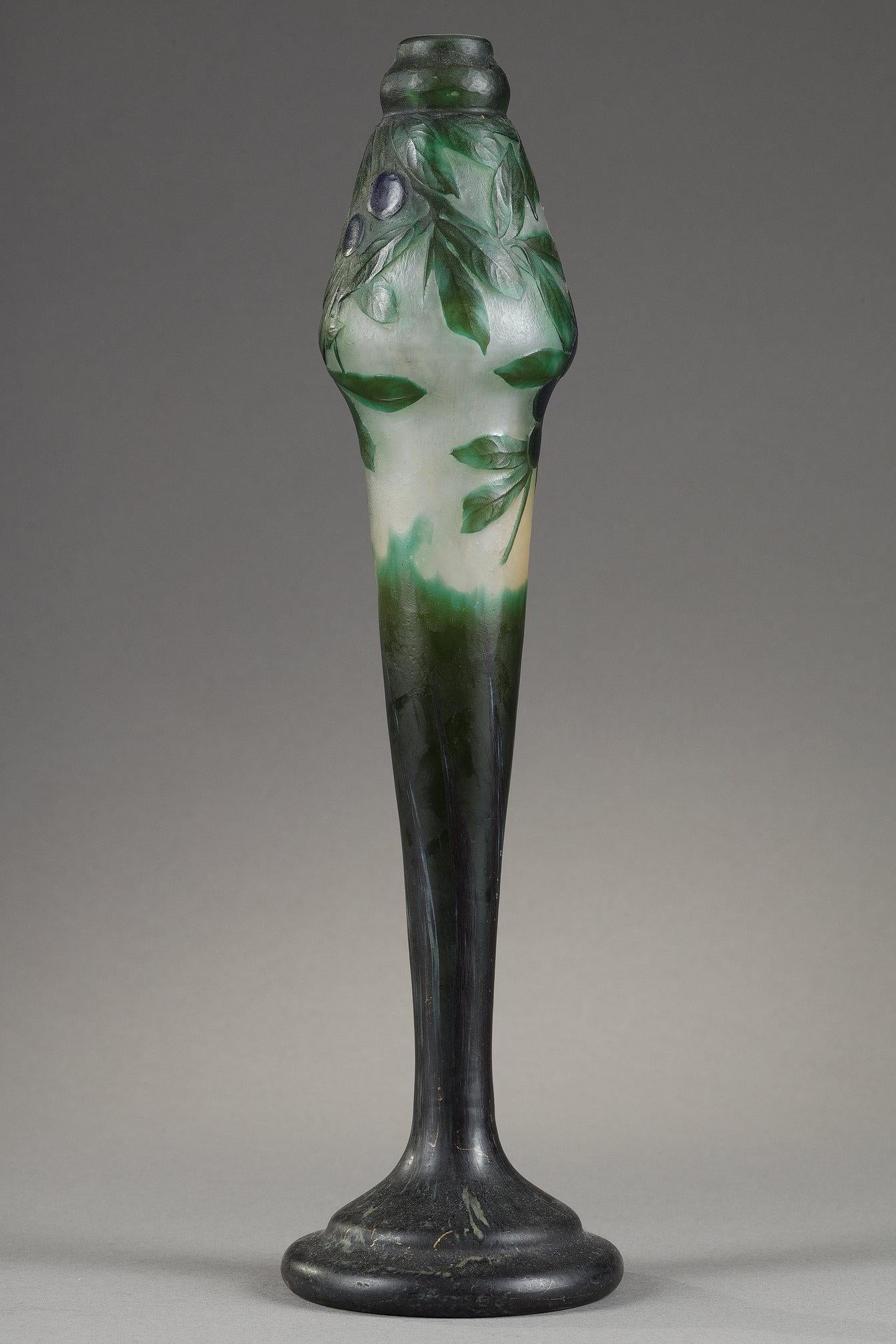 Vase mit Schlehen (Art nouveau), Art, von Daum