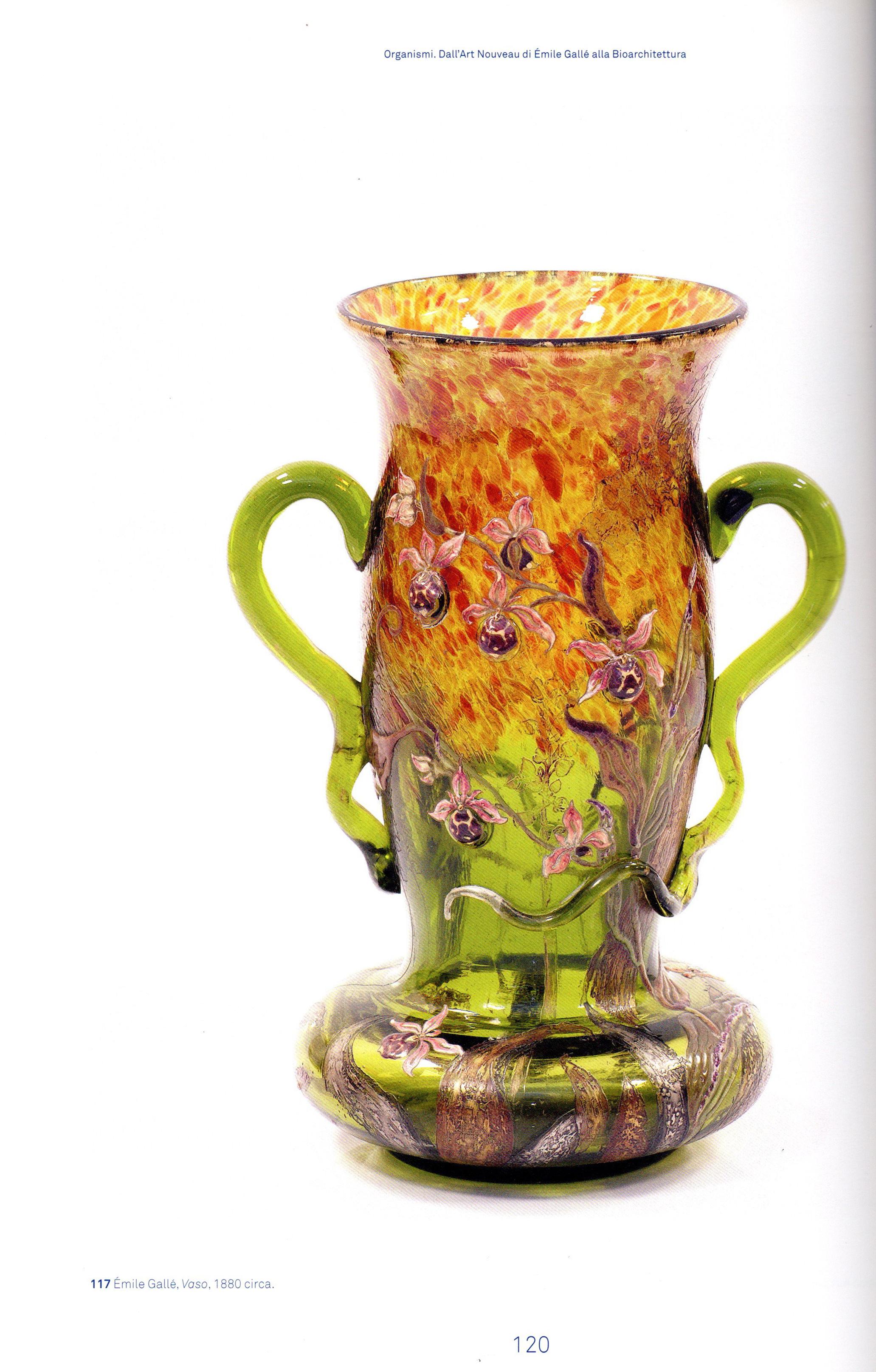 Cristallerie – Vase with Lady's Slipper For Sale 12
